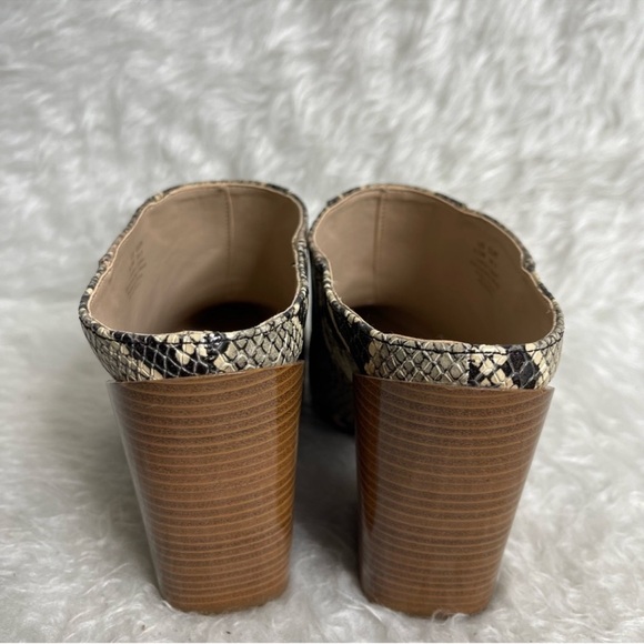 New Sam Edelman Reverie 2 Python Snake Ankle Block Pointed Mules in black 6.5 - Picture 5 of 17